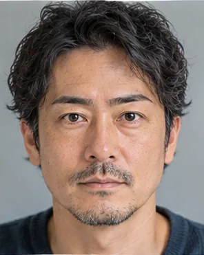 眉毛パーマの後(形や濃さにムラがある眉・顔全体)
